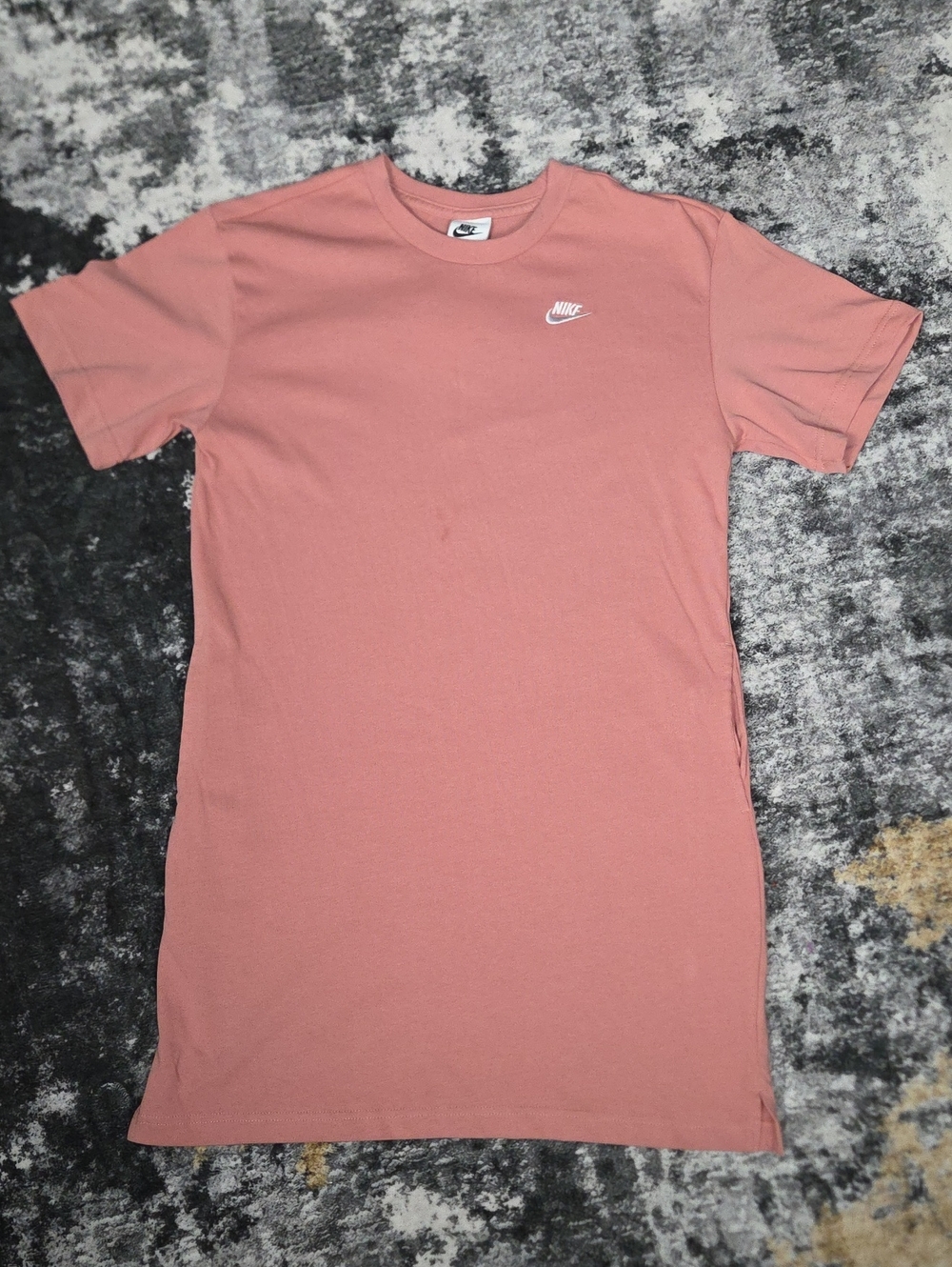 Nike Girls T-Shirt Dress Pink Size L Pockets NWT